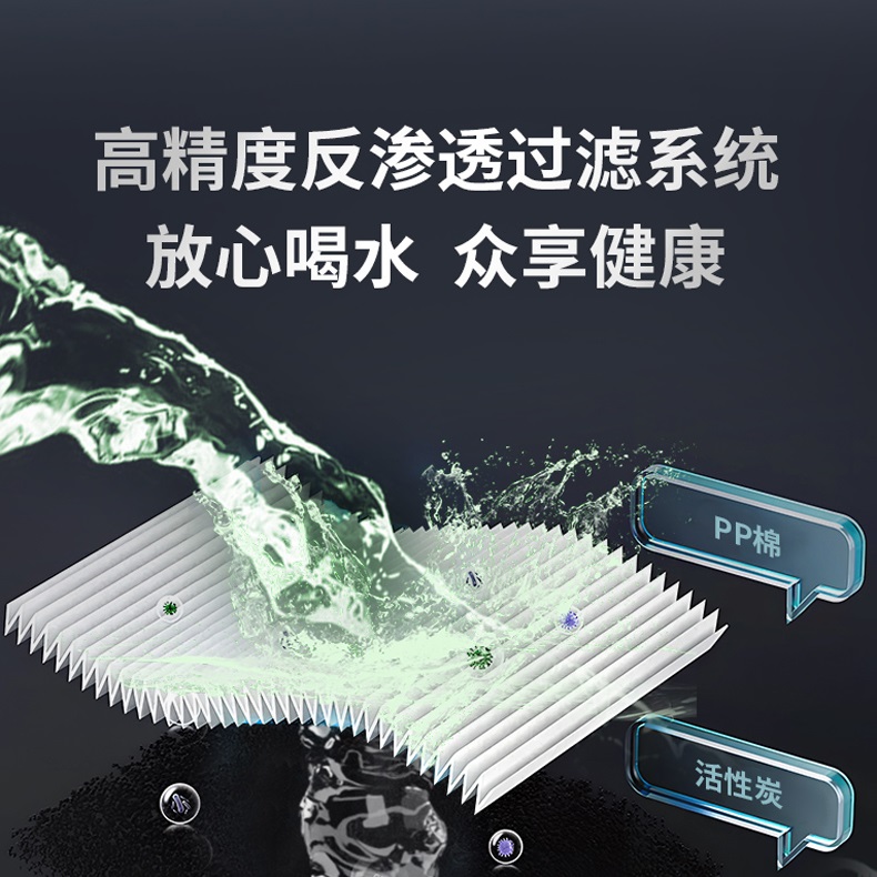RO反滲透直飲水機的淨水流程與(yu) 優(you) 勢